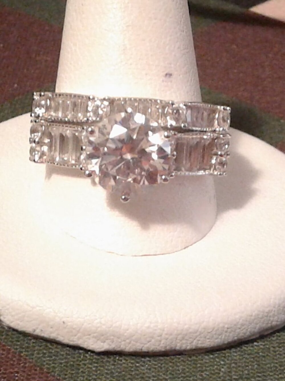 BJH012 Bella Luce CZ Two Piece Wedding Ring Set 7.60ctw. Size 10 LNC